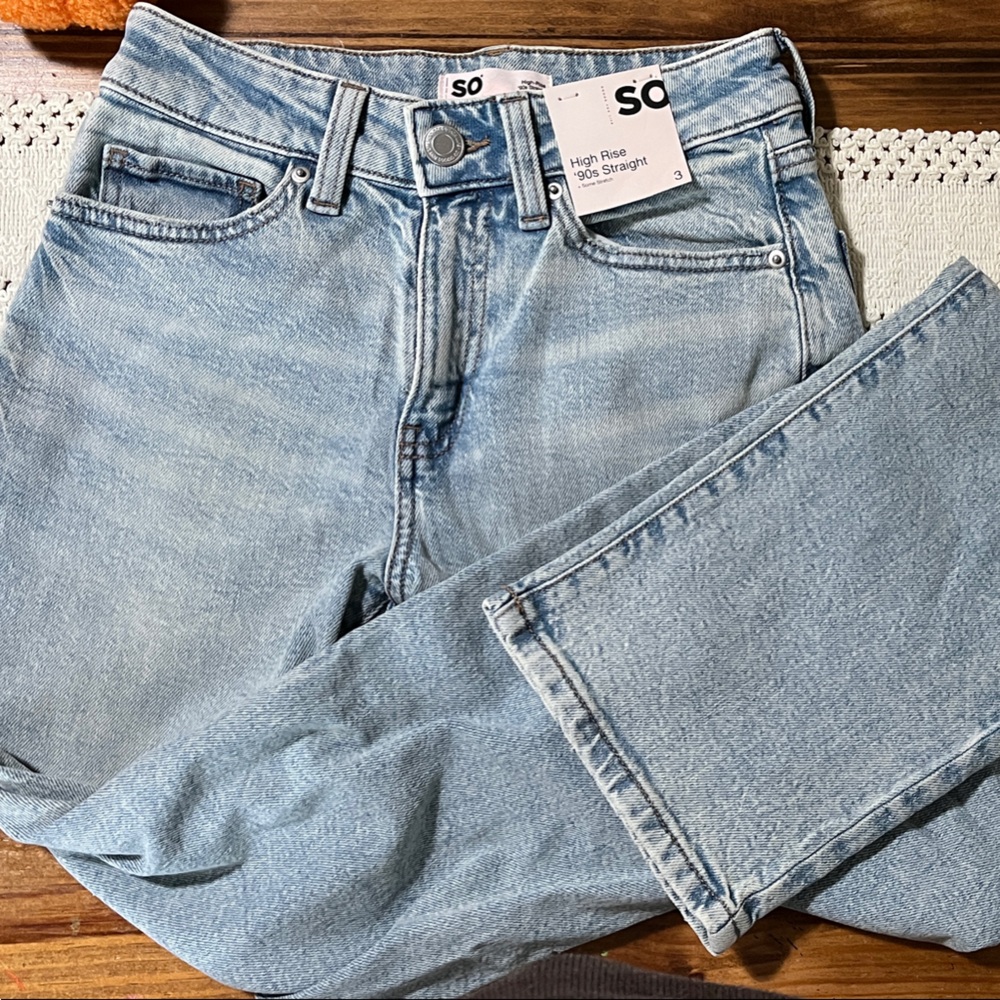 SO Women's Denim Straight Leg Jeans NWT